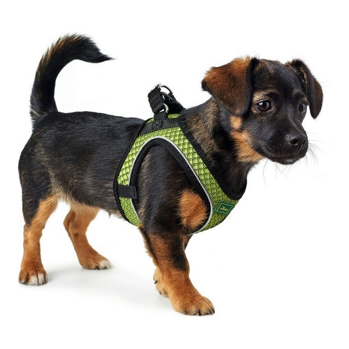 Ham ergonomic pentru câini Hunter Hilo-Comfort – Verde Lime, 30-35 cm
