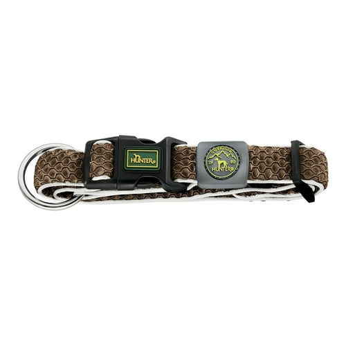 Zgardă Câine Hunter Plus Thread Maro – Mărimea XL, 45-70 cm