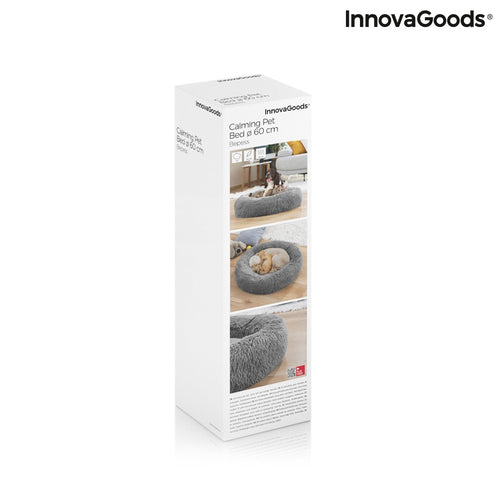 Pat Anti-Stres pentru Câini și Pisici Bepess InnovaGoods – Ø 60 cm, Gri