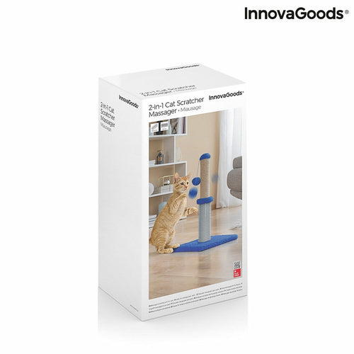 Stâlp de zgâriat și masaj pentru pisici cu minge – Miausage InnovaGoods