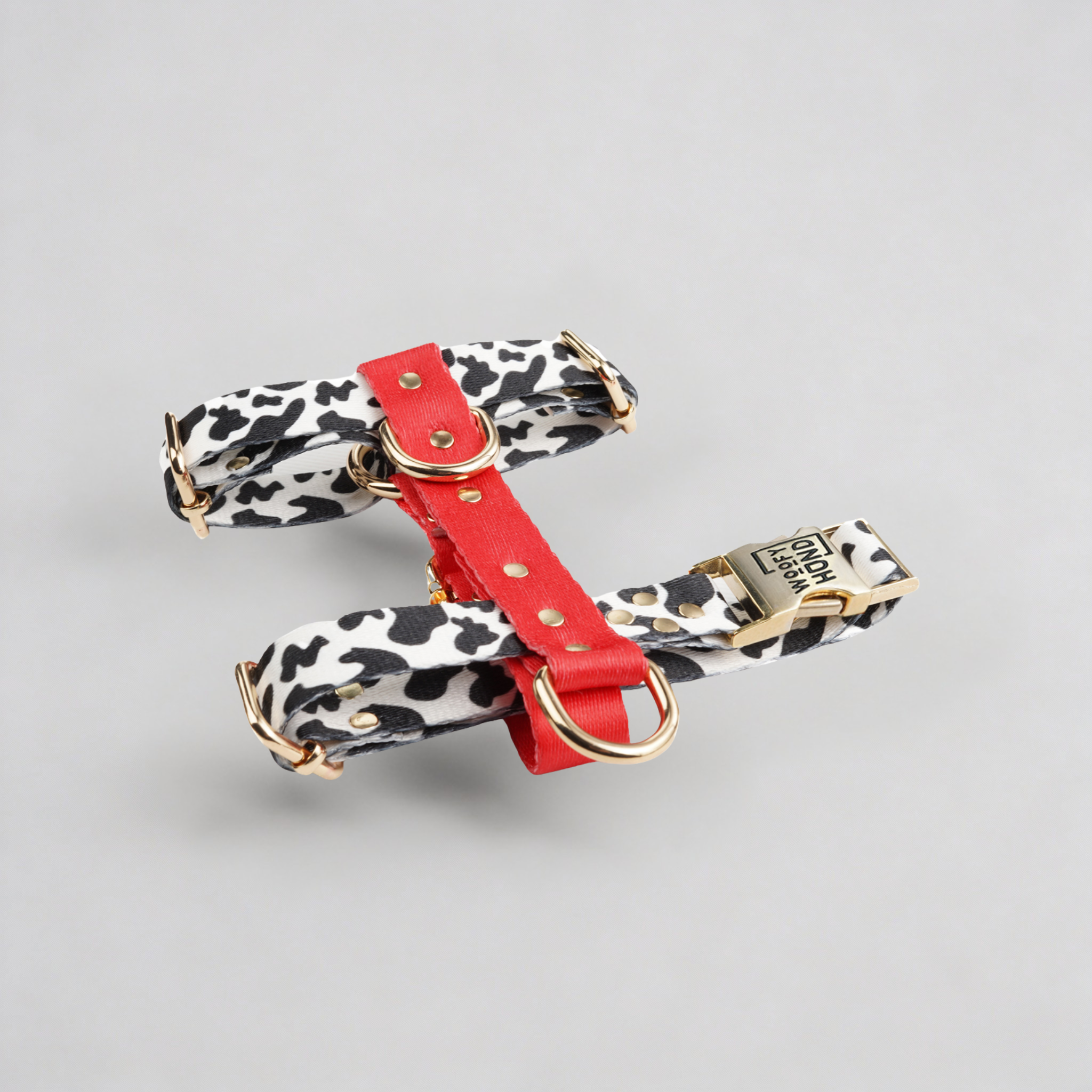 Ham pentru câini Rouge – poliester premium, accesorii aurii, mărimi XS-L