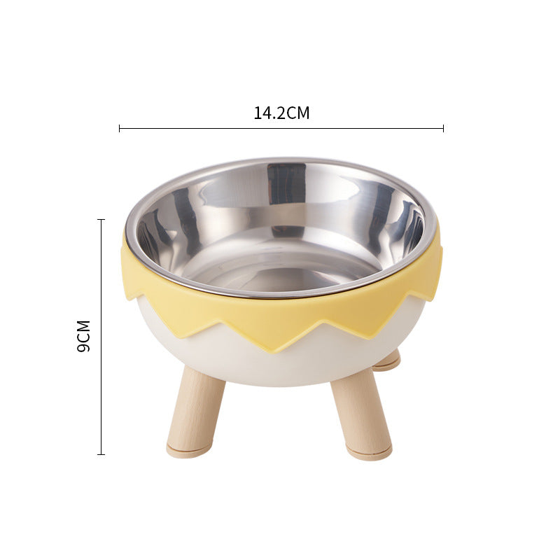 Bol înalt din inox pentru pisici – antiderapant, protecție gât, 20+ modele