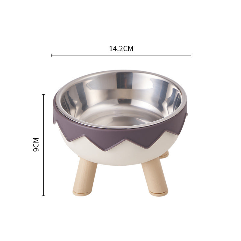 Bol înalt din inox pentru pisici – antiderapant, protecție gât, 20+ modele