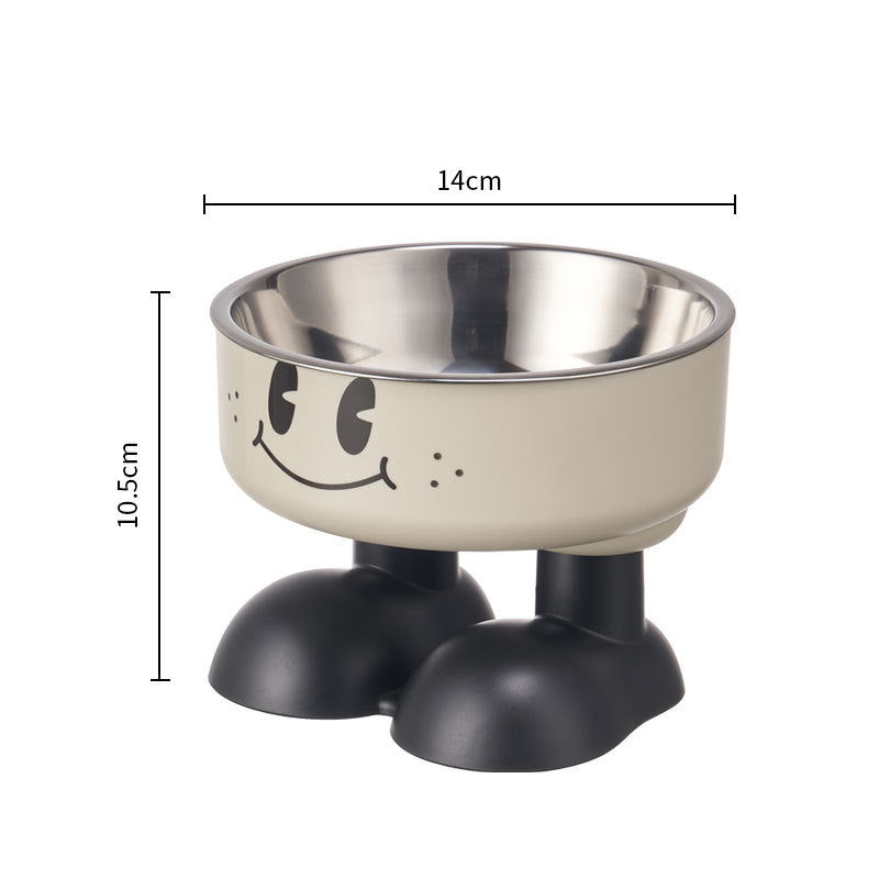 Bol înalt din inox pentru pisici – antiderapant, protecție gât, 20+ modele