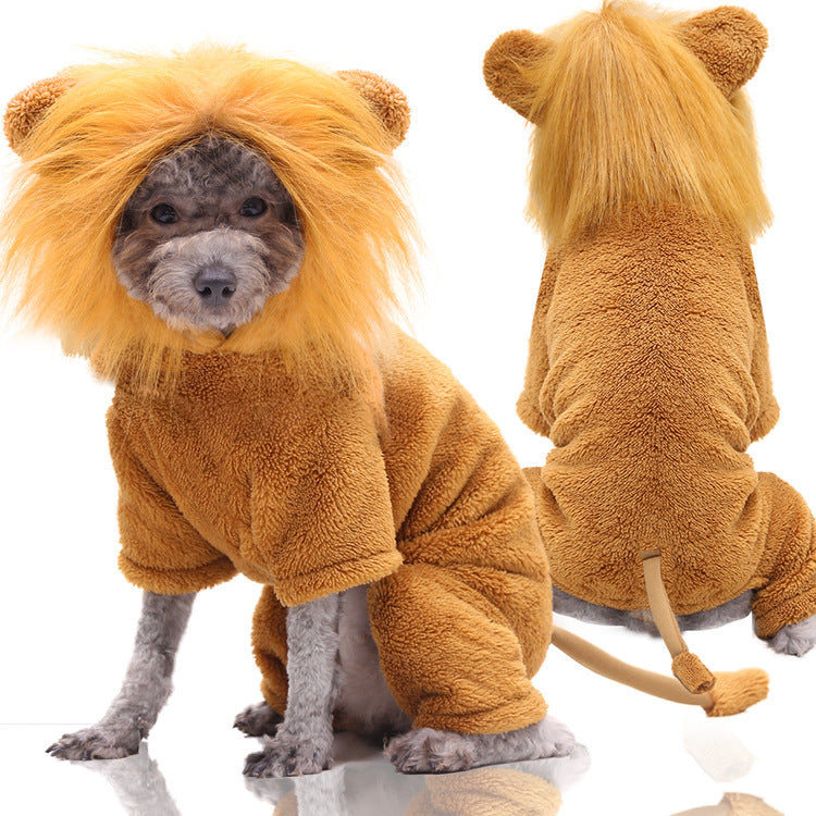 Hăinuță costum pentru pisici și câini – dinozaur, broască, urs, toamnă-iarnă