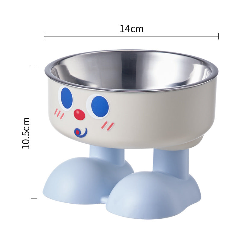 Bol înalt din inox pentru pisici – antiderapant, protecție gât, 20+ modele
