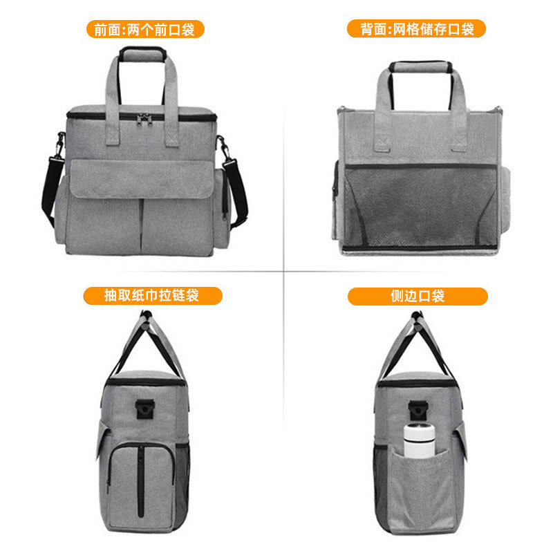 Rucsac pentru mâncare câini și pisici – Oxford pliabil, set complet 6 piese