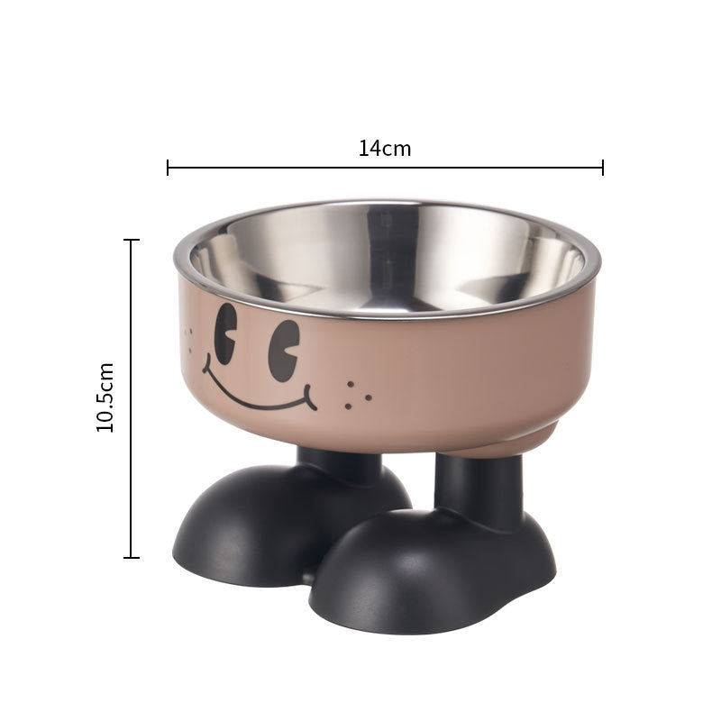 Bol înalt din inox pentru pisici – antiderapant, protecție gât, 20+ modele