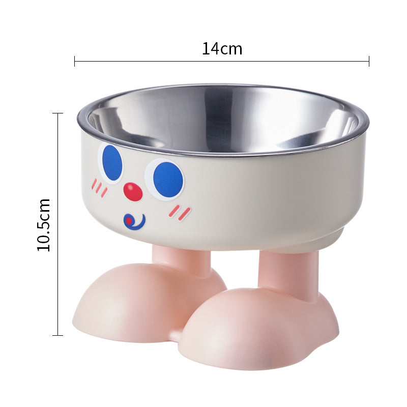 Bol înalt din inox pentru pisici – antiderapant, protecție gât, 20+ modele
