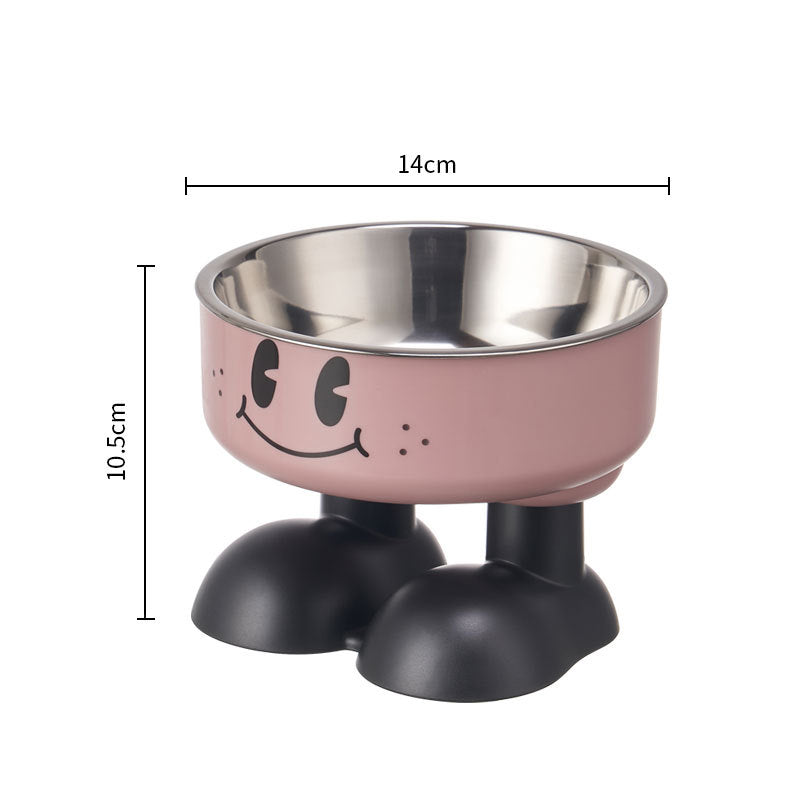 Bol înalt din inox pentru pisici – antiderapant, protecție gât, 20+ modele