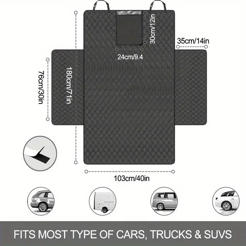 Husă Scaun Auto pentru Câini – Impermeabilă, Rezistentă, pentru SUV