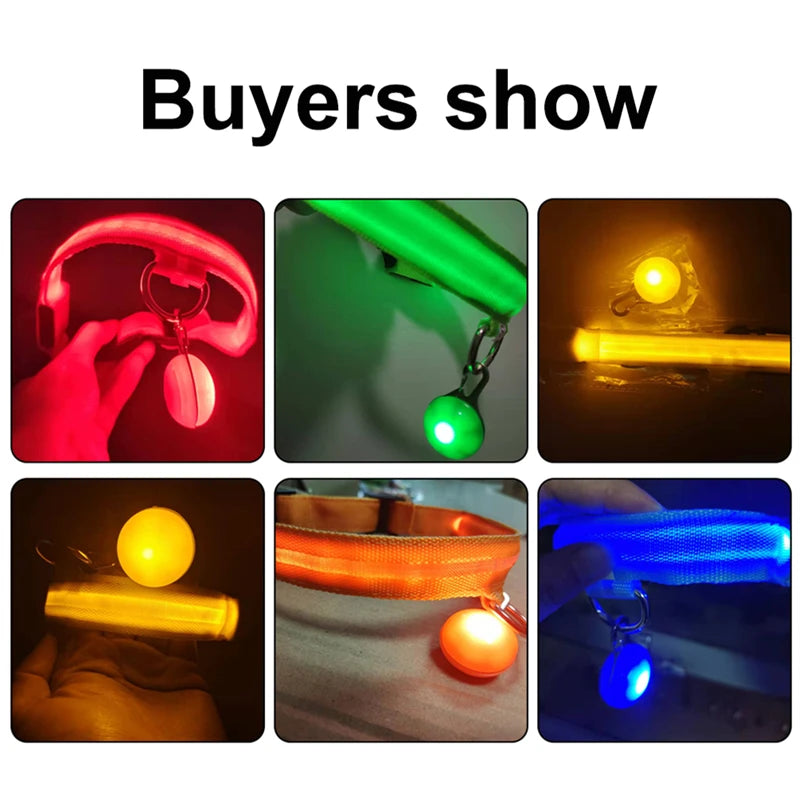 Zgarda luminoasa LED USB reincarcabila caini pisici siguranta noapte COOYOMOO