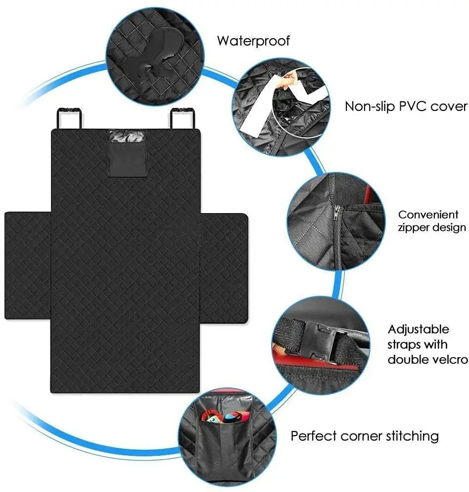 Husă Scaun Auto pentru Câini – Impermeabilă, Rezistentă, pentru SUV