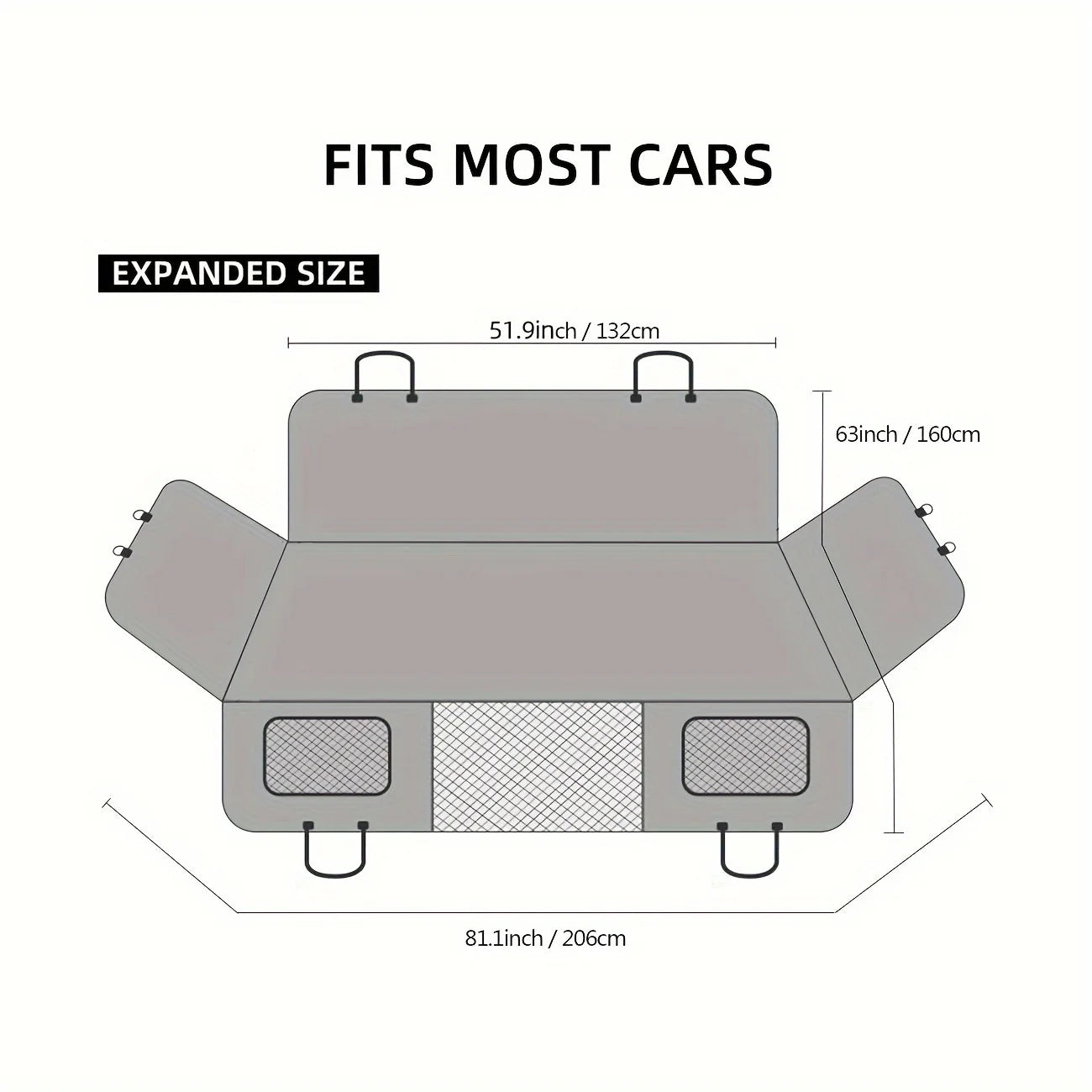 Husă Auto Impermeabilă pentru Câini – Tip Hammock, Anti-Zgârieturi, Anti-Alunecare