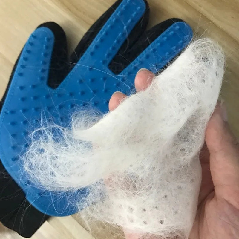Mănuși din silicon pentru înlăturarea părului de animale – multicolor, câini și pisici