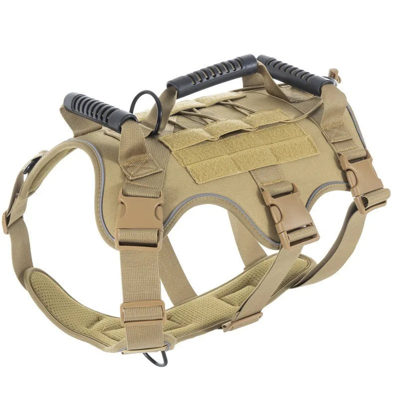 Ham tactic No Pull pentru câini – reflectorizant, cu mâner și 4 patch-uri