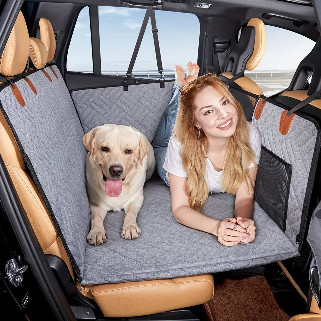 Husă Auto Impermeabilă pentru Câini – Tip Hammock, Anti-Zgârieturi, Anti-Alunecare