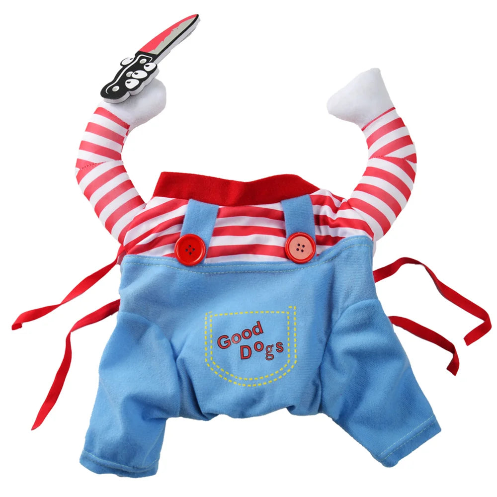 Costum Halloween pentru Câini și Pisici — Pulover Amuzant pentru Rase Mici, Medii și Mari