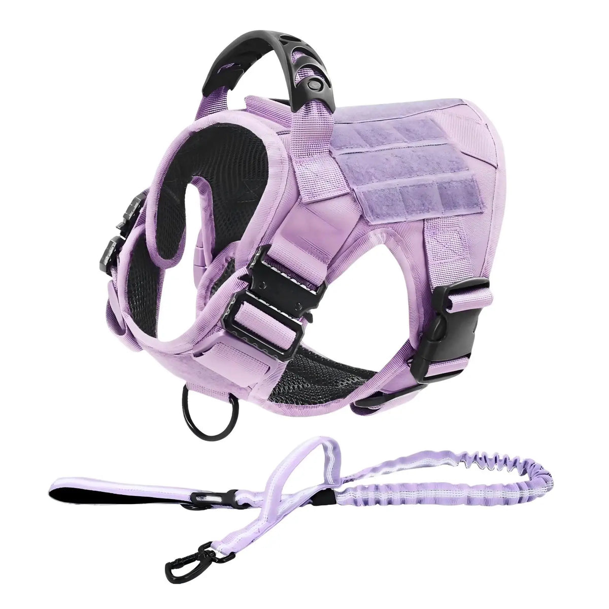 Set Ham Tactic + Lesa No-Pull – Nylon 1000D Militar, Maner, Inel D Dublu, Caini Medii si Mari