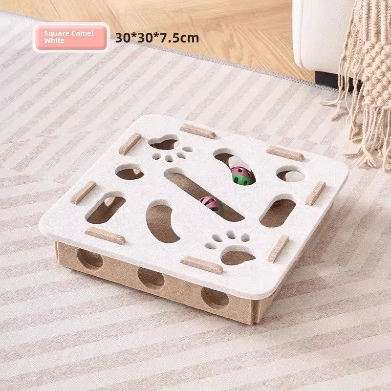 Jucarie Puzzle din Fetru pentru Pisici cu Minge