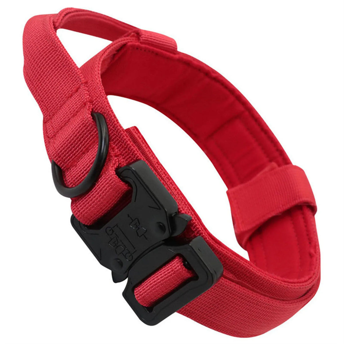 Zgarda tactica nylon reflectorizanta cu maner control caini medii mari
