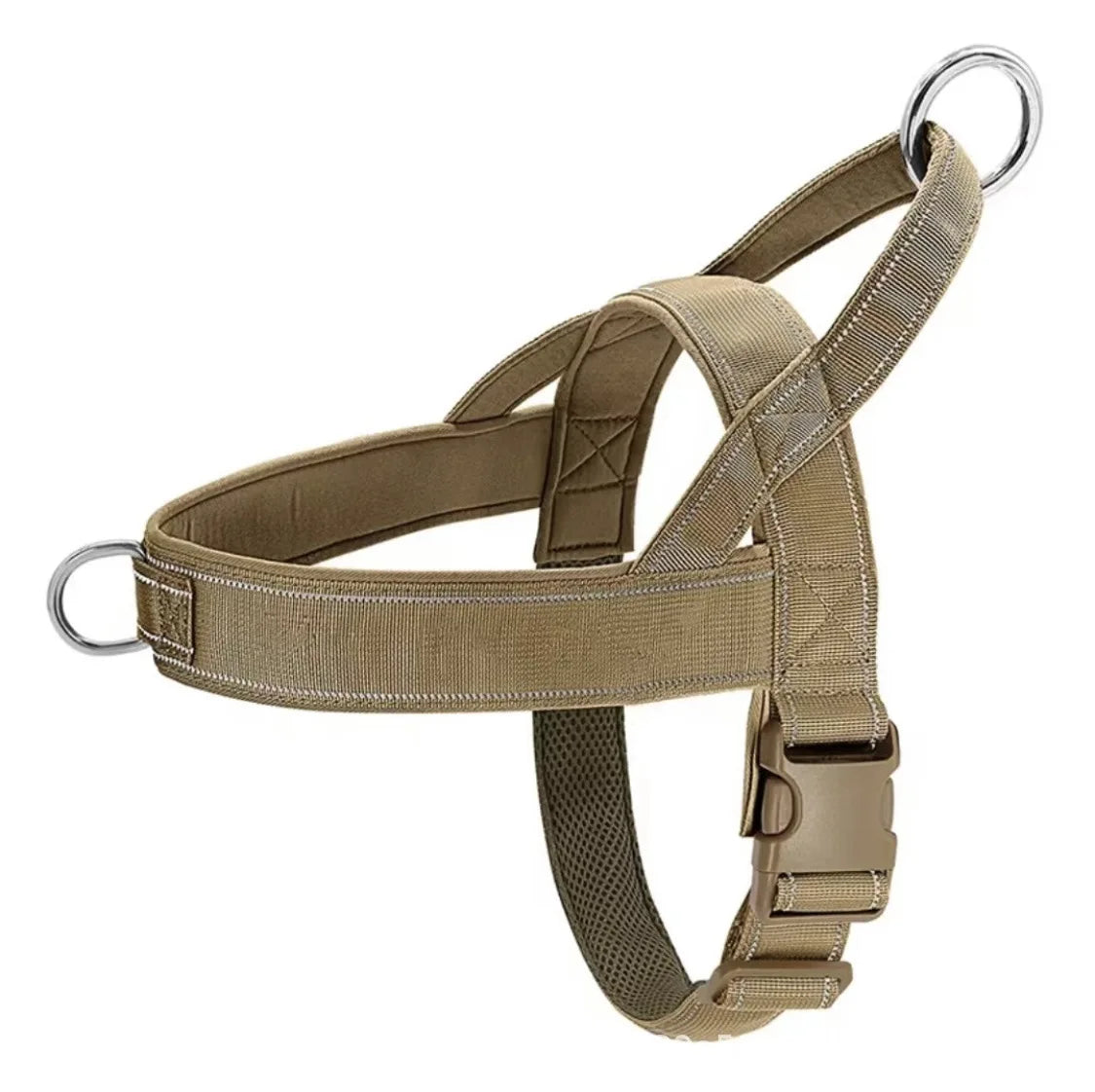 Ham Tactic Anti-Explozie Caini Mari – Vesta cu Maner, Golden Retriever, Nylon Rezistent