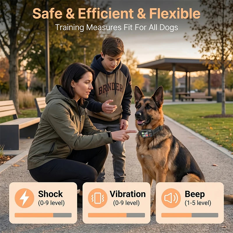 Gard Electronic pentru Câini – Sistem GPS Wireless Impermeabil cu Zgardă de Antrenament