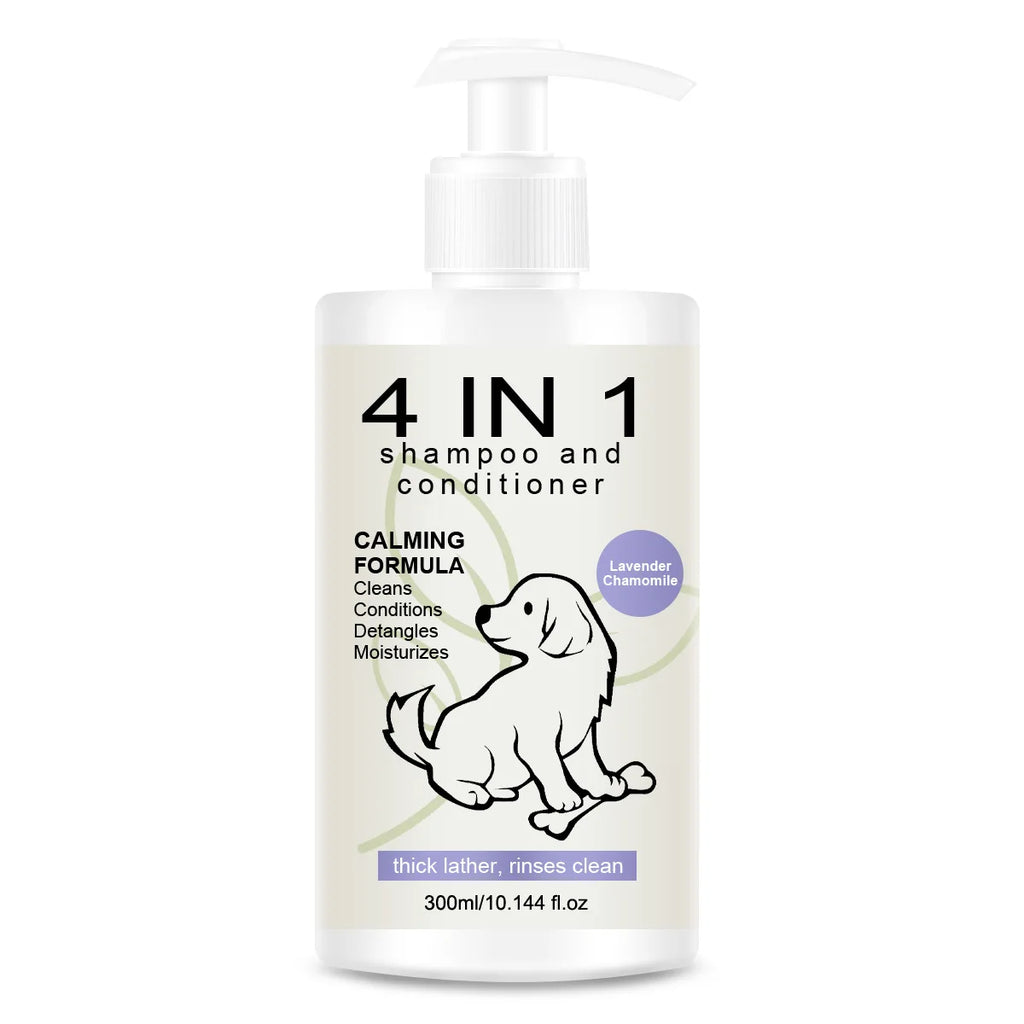 Sampon 4in1 Caini si Pisici 300ml – Curatare, Conditionare, Parfum si Anti-Cadere Par