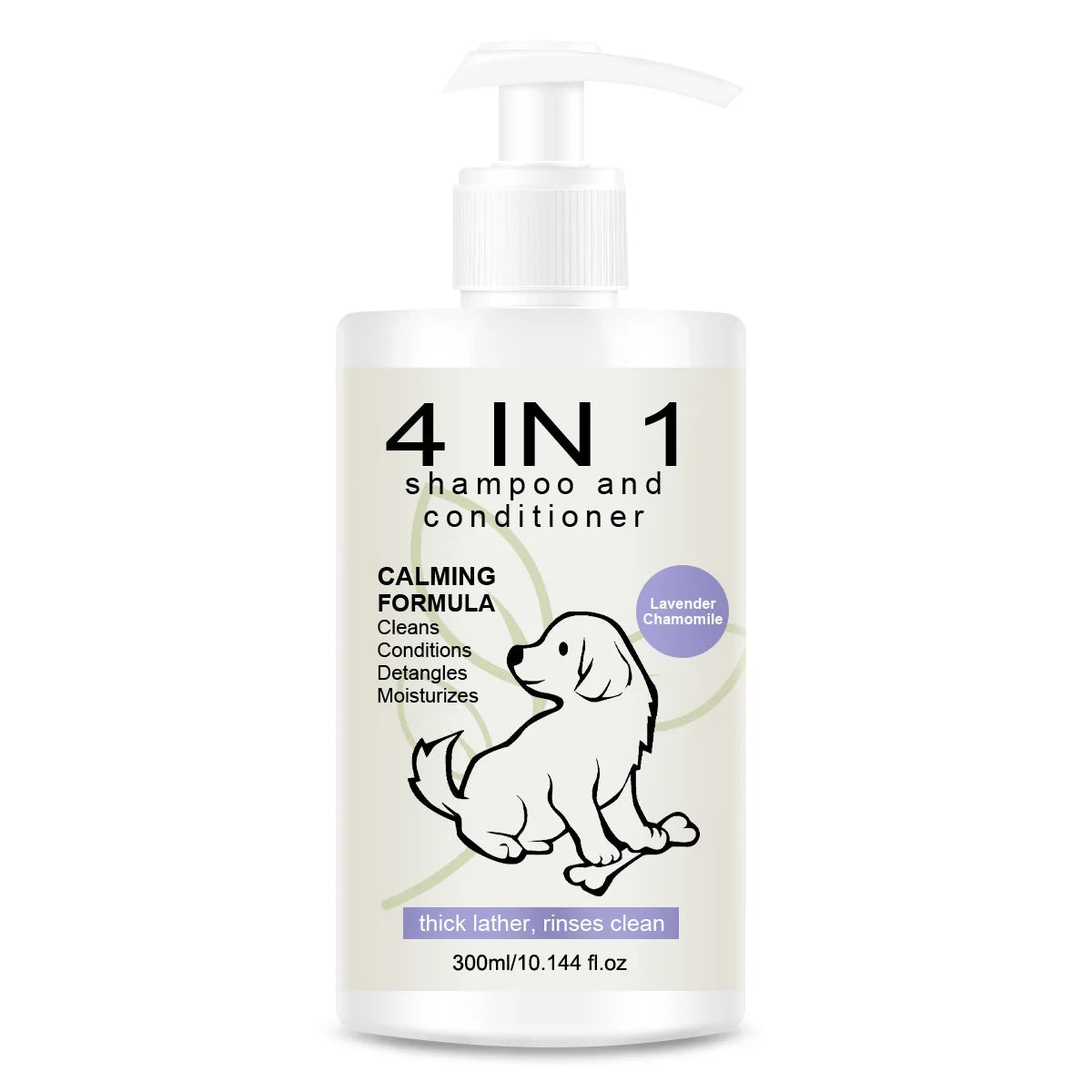 Sampon 4in1 Caini si Pisici 300ml – Curatare, Conditionare, Parfum si Anti-Cadere Par