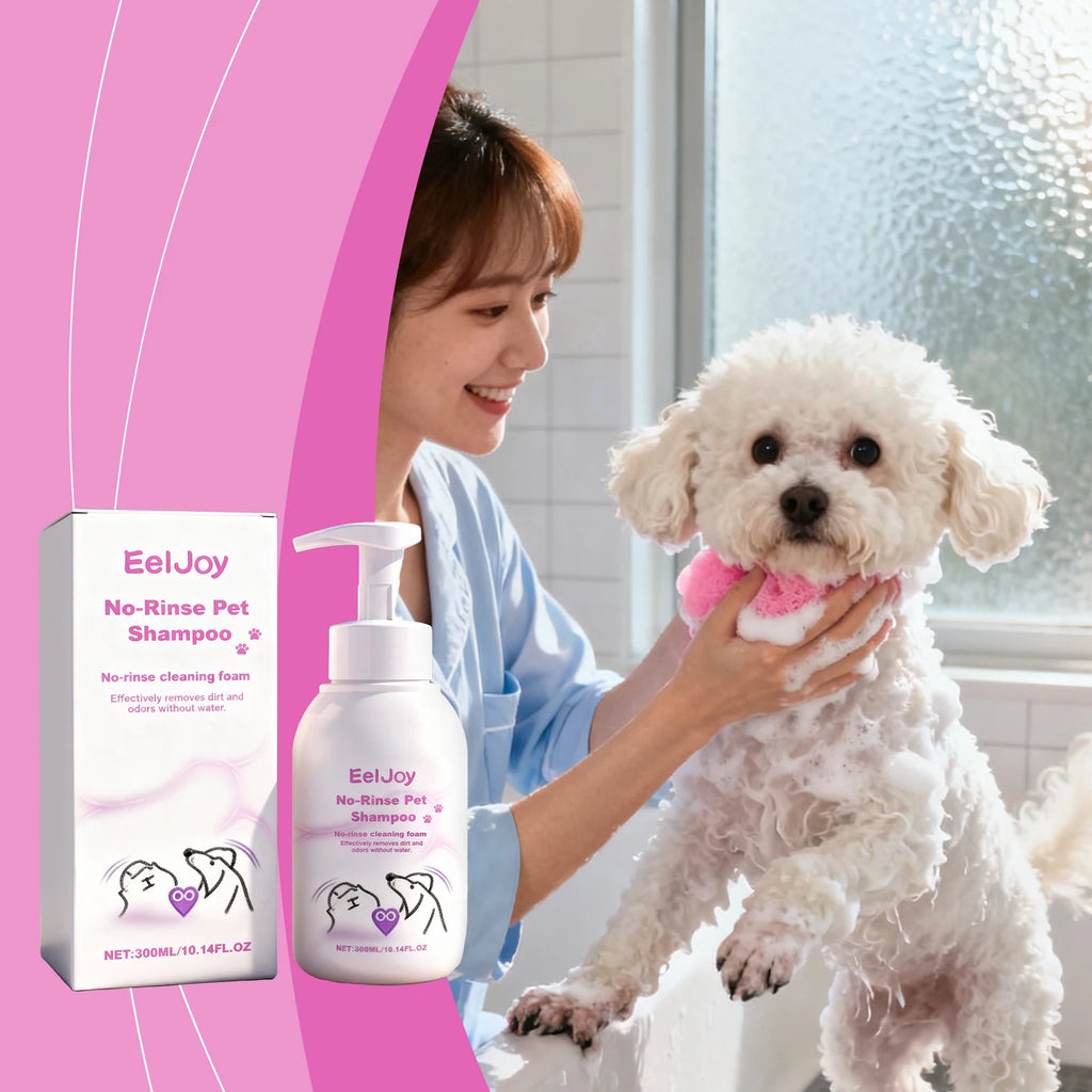 Spuma Sampon Uscat Hidratant 300ml – Anti-Mancarime, Deodorizant, pentru Caini si Pisici