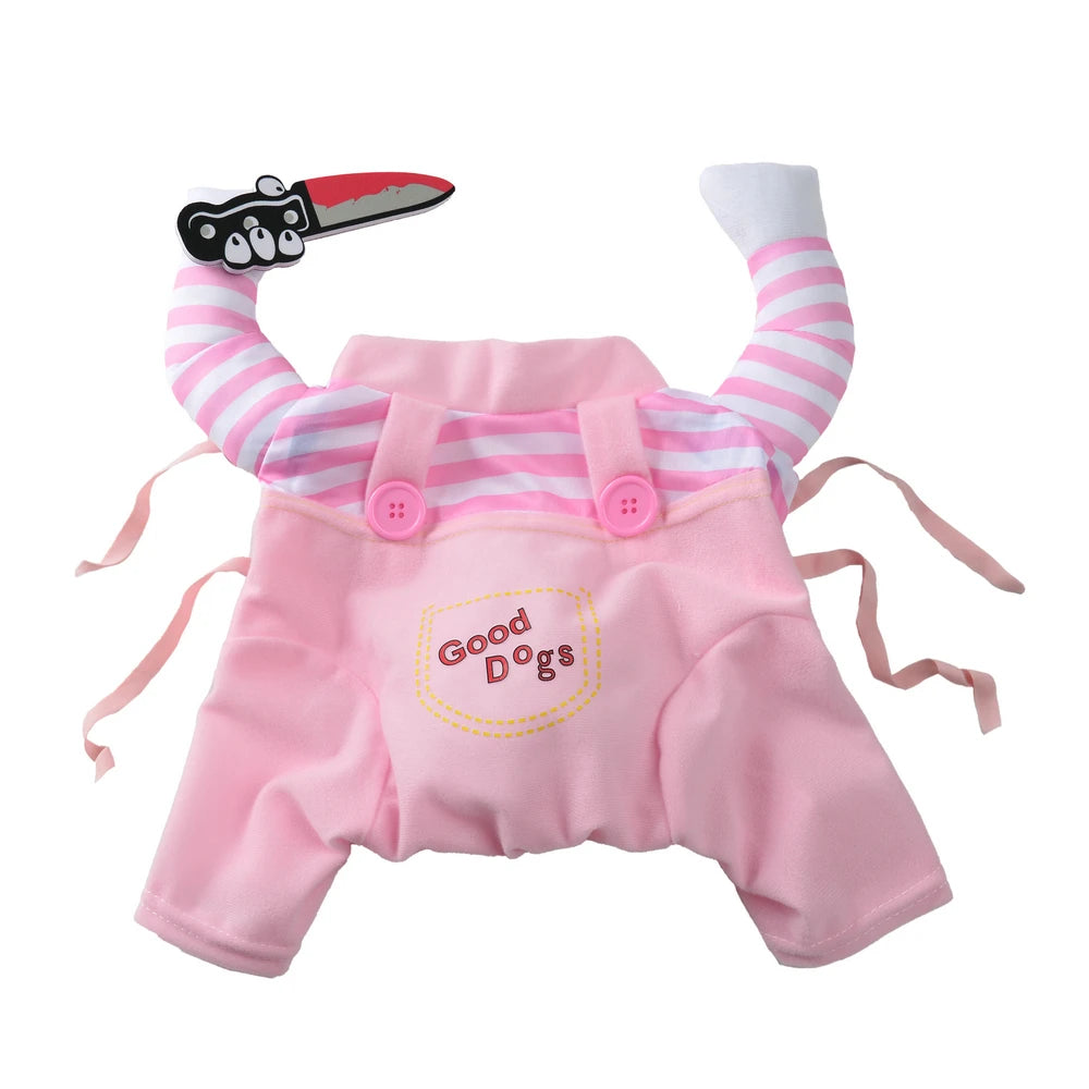 Costum Halloween pentru Câini și Pisici — Pulover Amuzant pentru Rase Mici, Medii și Mari