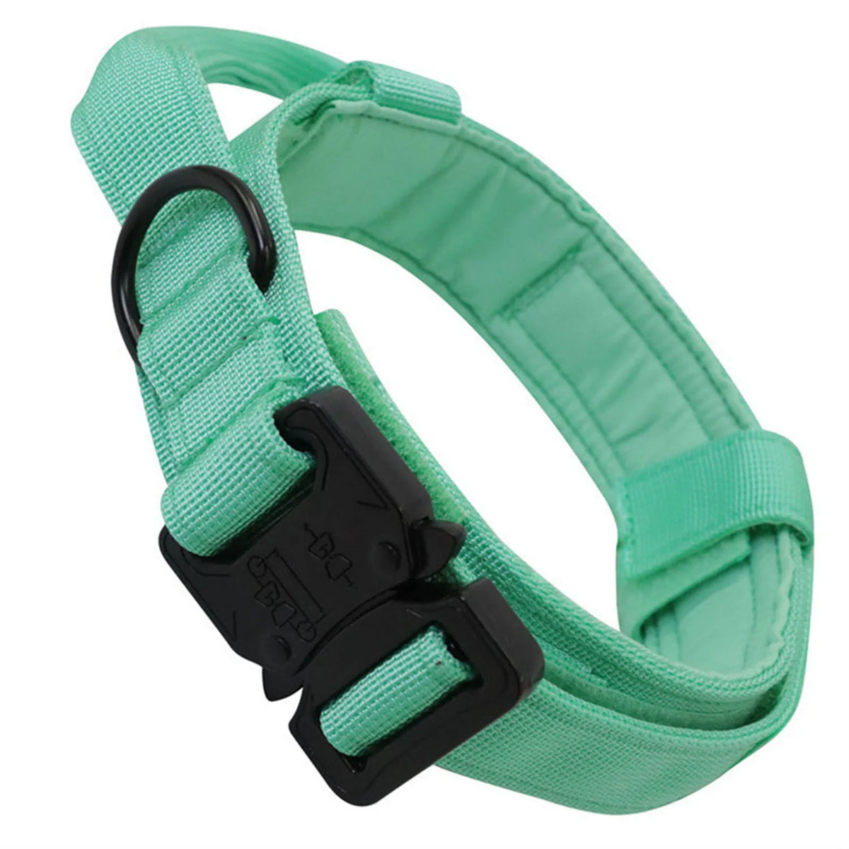 Zgarda tactica nylon reflectorizanta cu maner control caini medii mari