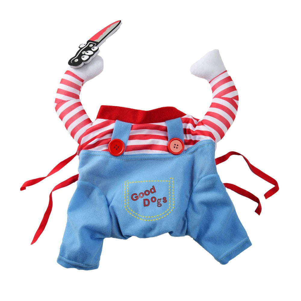 Costum Halloween pentru Câini și Pisici — Pulover Amuzant pentru Rase Mici, Medii și Mari