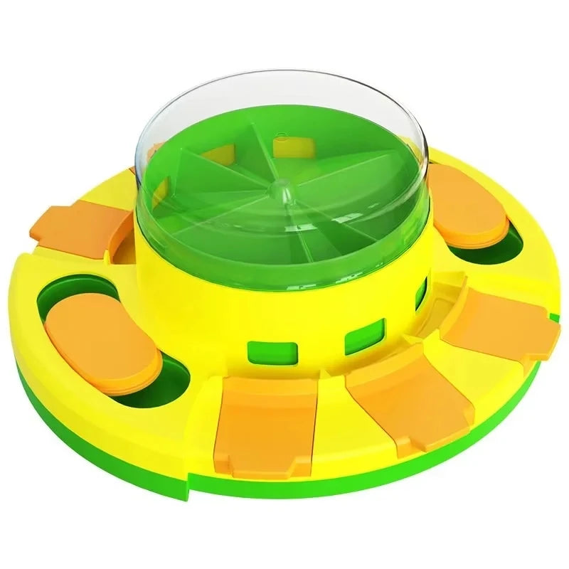Bol slow feeder interactiv pentru câini – joc puzzle, antiderapant, plastic