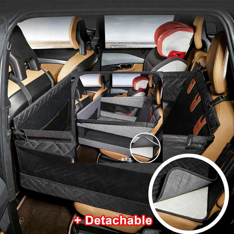 Husă tip hamac pentru câini, extensie pentru bancheta auto