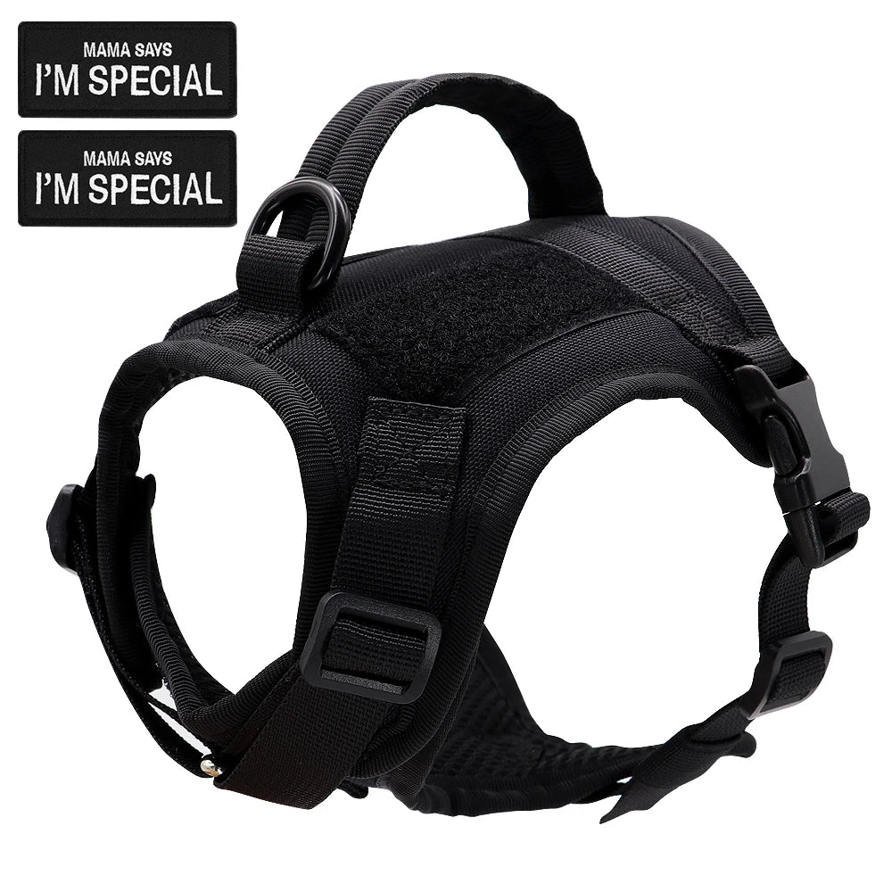 Ham Tactic Nylon Pisici si Catei Mici – cu Maner, 2 Stickere, Rezistent la Apa, Antrenament