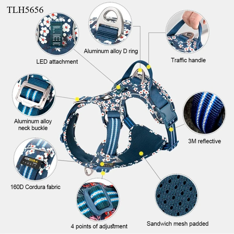 Ham Tactic Reflectorizant Truelove pentru Câini – Nylon Respirabil, Toate Mărimile
