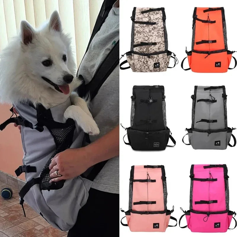 Rucsac transport caini mici medii nylon respirabil ciclism outdoor
