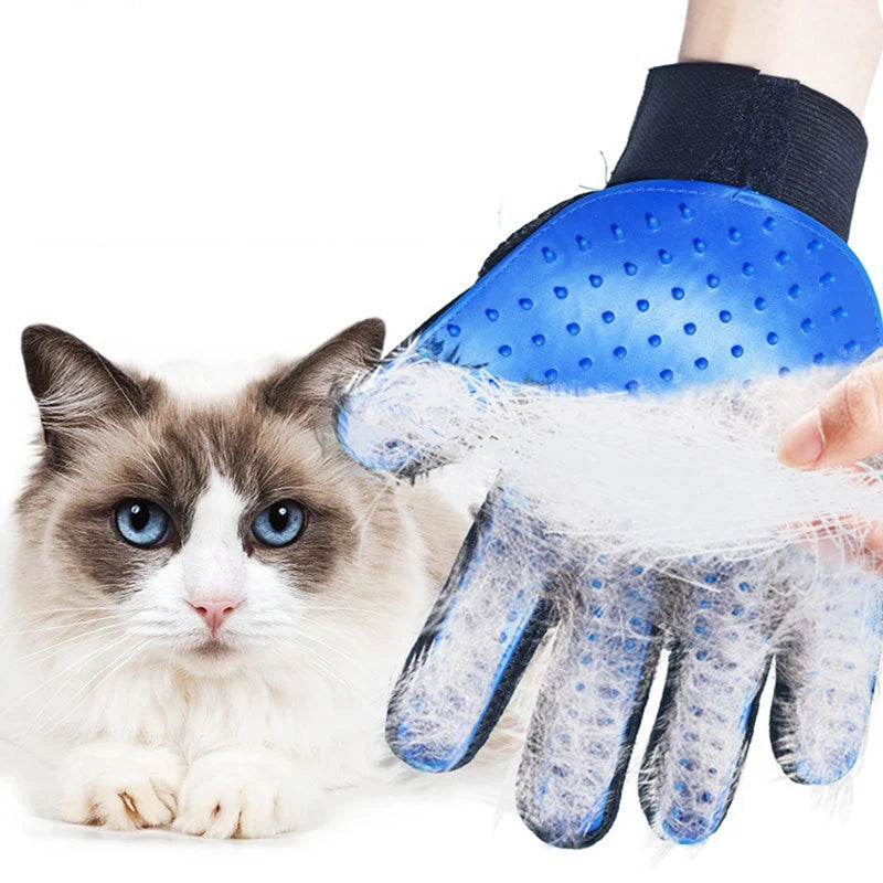 Mănuși din silicon pentru înlăturarea părului de animale – multicolor, câini și pisici
