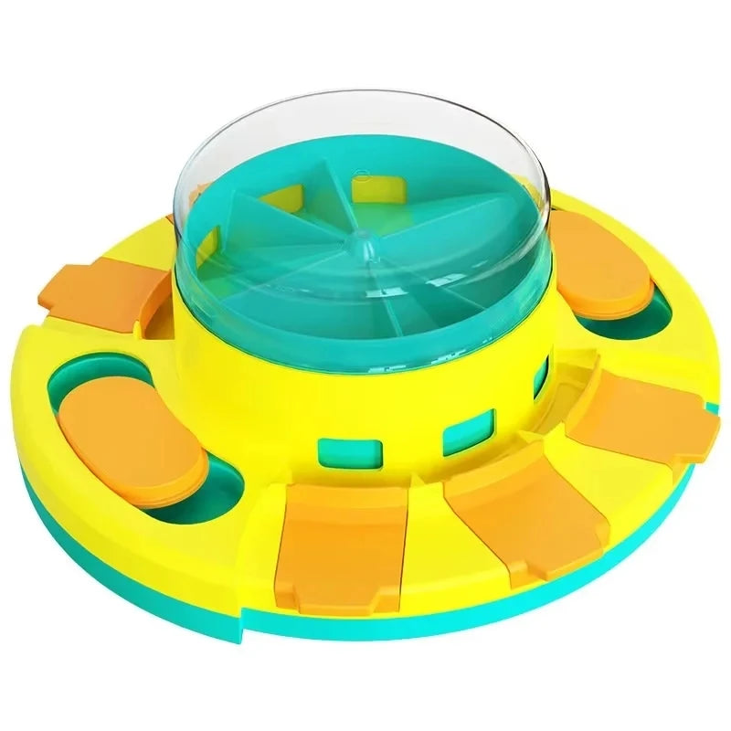 Bol slow feeder interactiv pentru câini – joc puzzle, antiderapant, plastic