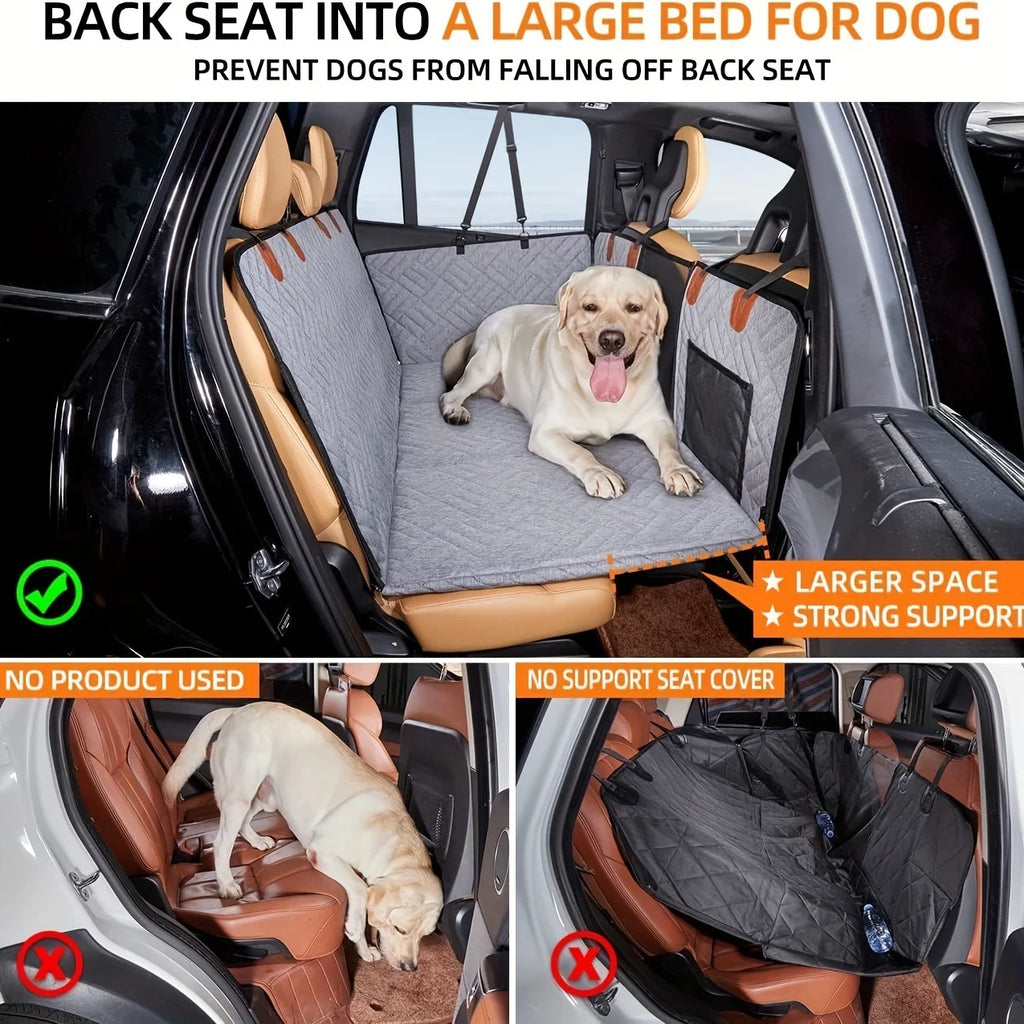 Husă Auto Impermeabilă pentru Câini – Tip Hammock, Anti-Zgârieturi, Anti-Alunecare