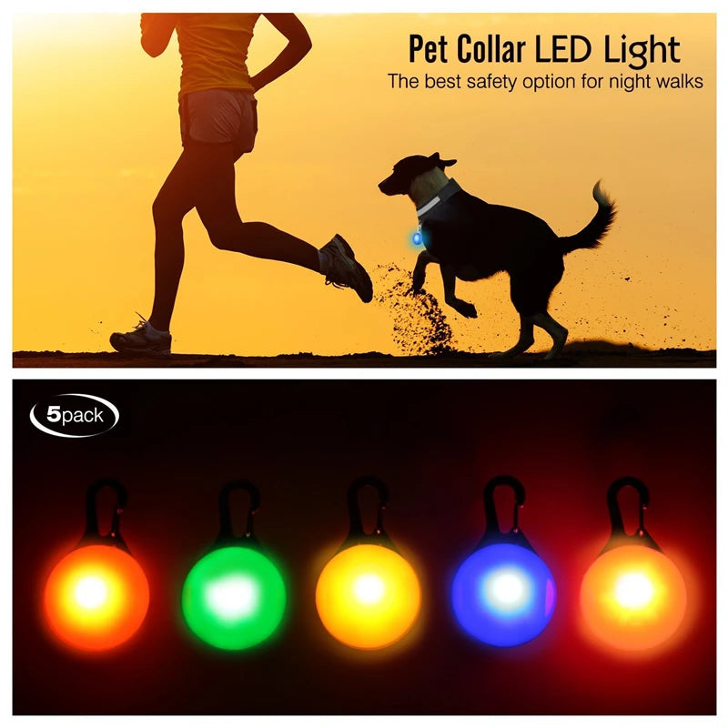 Zgarda luminoasa LED USB reincarcabila caini pisici siguranta noapte COOYOMOO