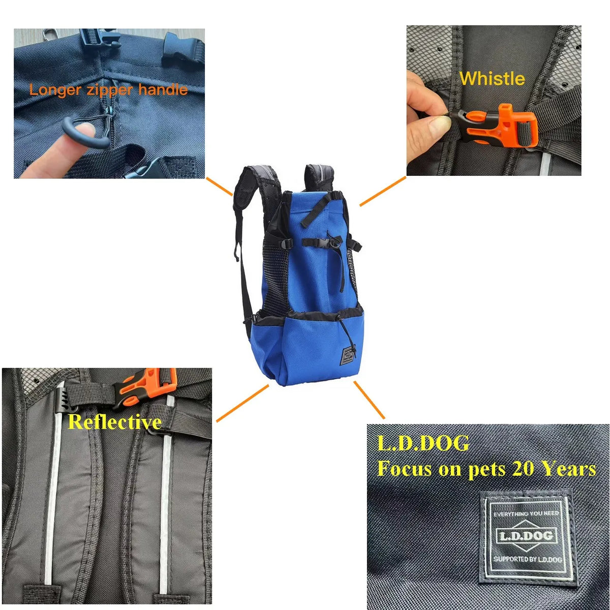 Rucsac Transport Caini Bicicleta Motocicleta – Plasa Respirabila, Sport Outdoor