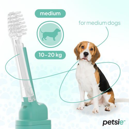 2 capete de schimb pentru periuța de dinți Petsie – mărime M (10-20 kg)