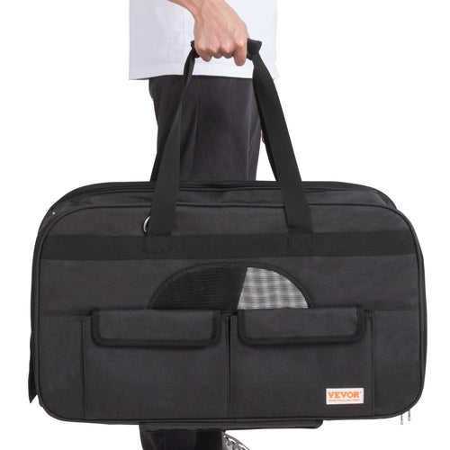 Geantă Transport Pisici cu Roți și Mâner Telescopic – Oxford 600D
