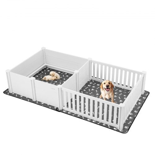 Țarc Whelping pentru Câini Mari – PVC Impermeabil, 237x123x46 cm