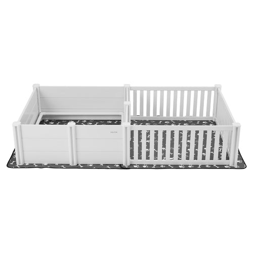 Țarc Whelping pentru Câini Mari – PVC Impermeabil, 237x123x46 cm