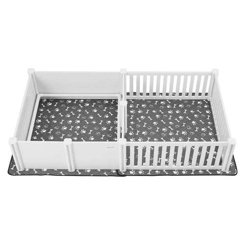 Țarc Whelping pentru Câini Mari – PVC Impermeabil, 237x123x46 cm